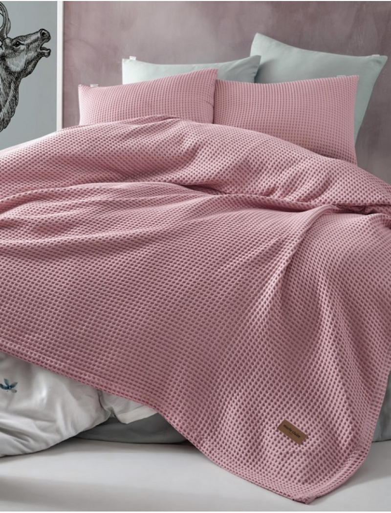 Pembe вафельне протирадло з наволочками 240х260см. Marie Claire Туреччина.