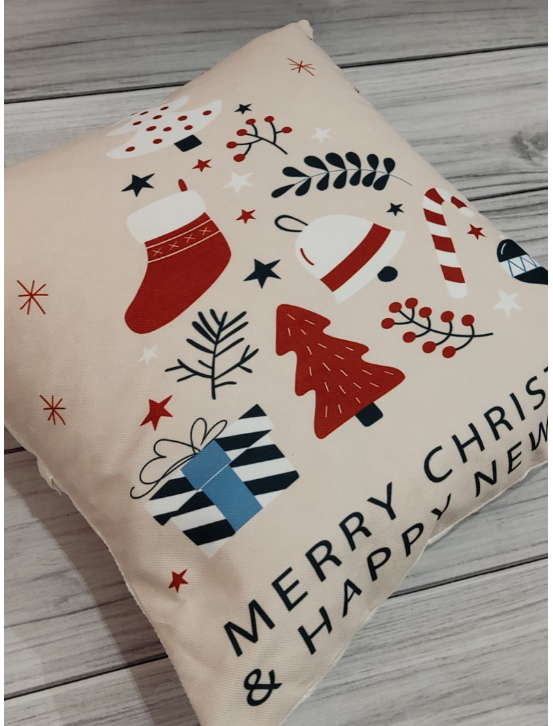 Новорічні наволочки 45х45см. Dijital принт. Туреччина.