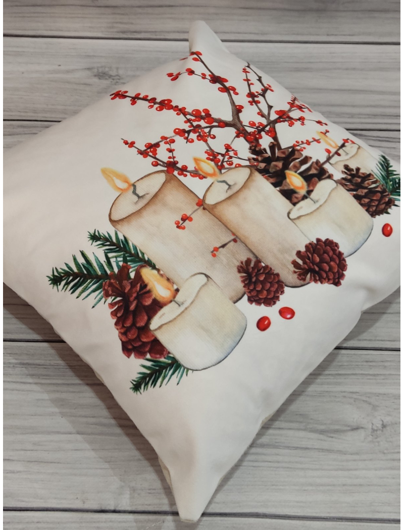 Новорічні наволочки 45х45см. Dijital принт. Туреччина.