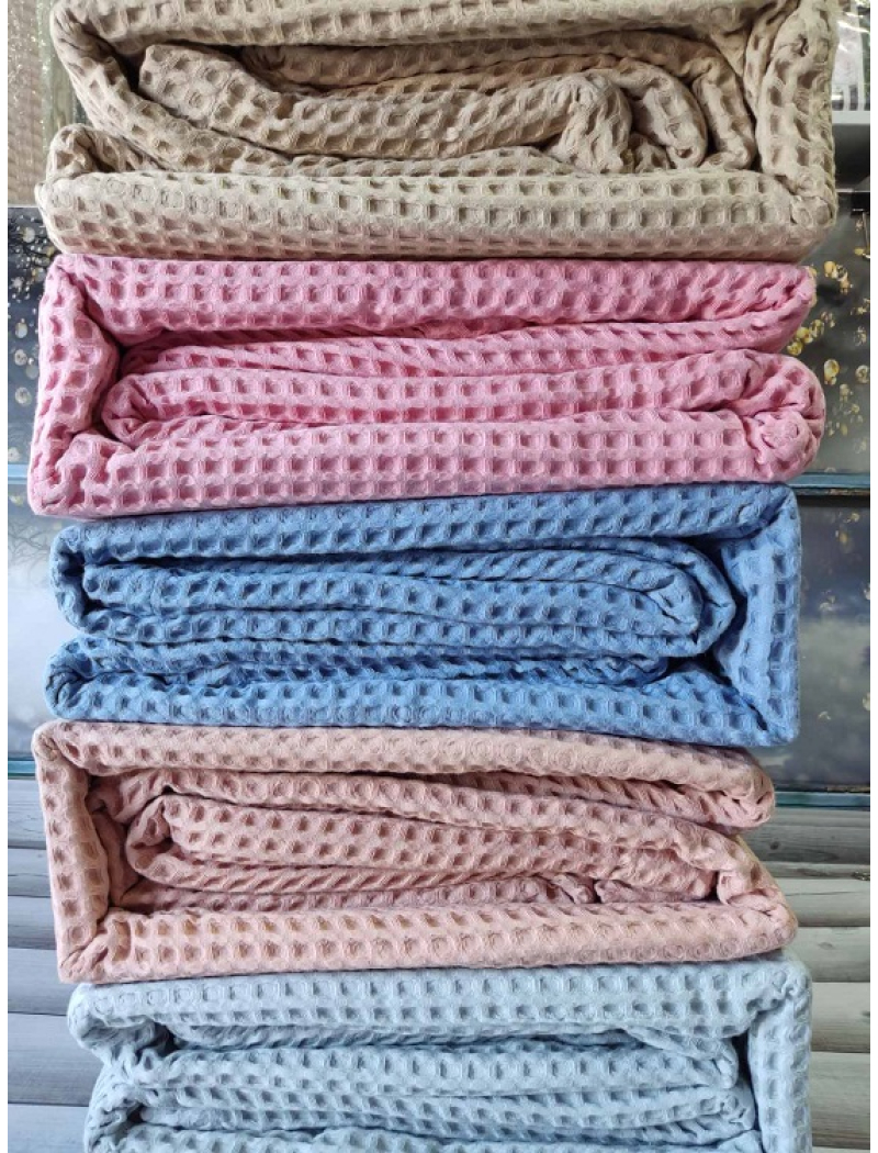 Bej вафельне протирадло з наволочками 240х260см. Marie Claire Туреччина.