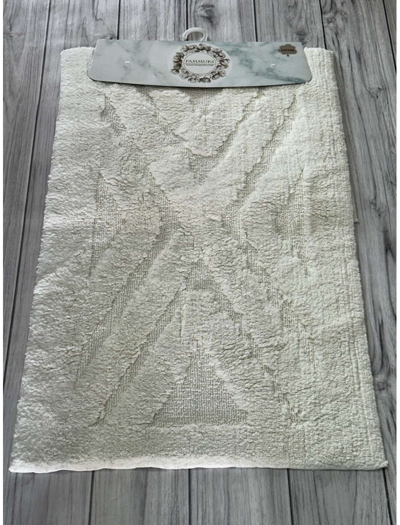 Parket krem. Килимки в ванну кімнату 2в1. Pammuks Collection Туреччина