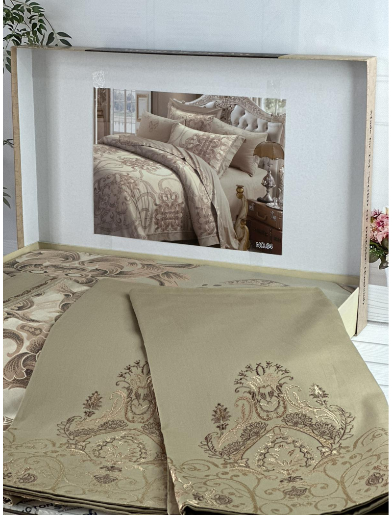 NO.64 жаккардова постіль. Євро розмір. Word of dream.