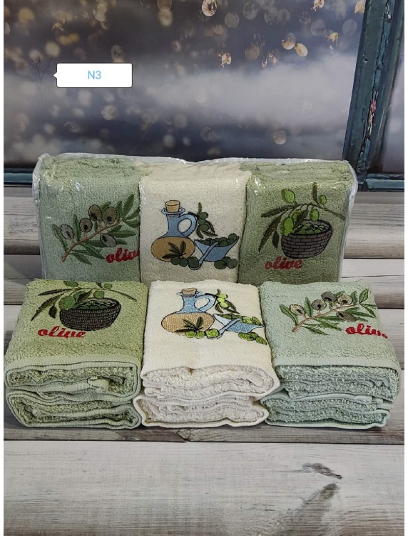 Mame Alivka 30х50см., 6 шт/уп. Кухонні рушники. ПВХ упаковка.