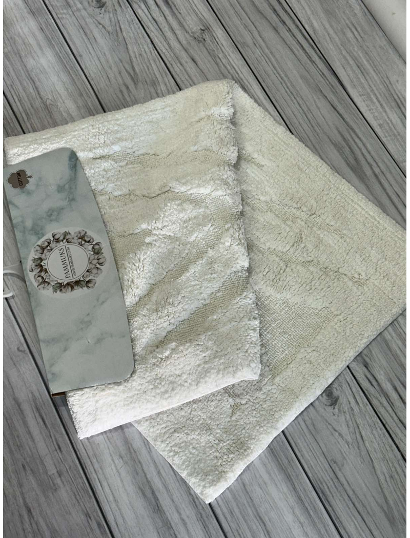 Parket krem. Килимки в ванну кімнату 2в1. Pammuks Collection Туреччина