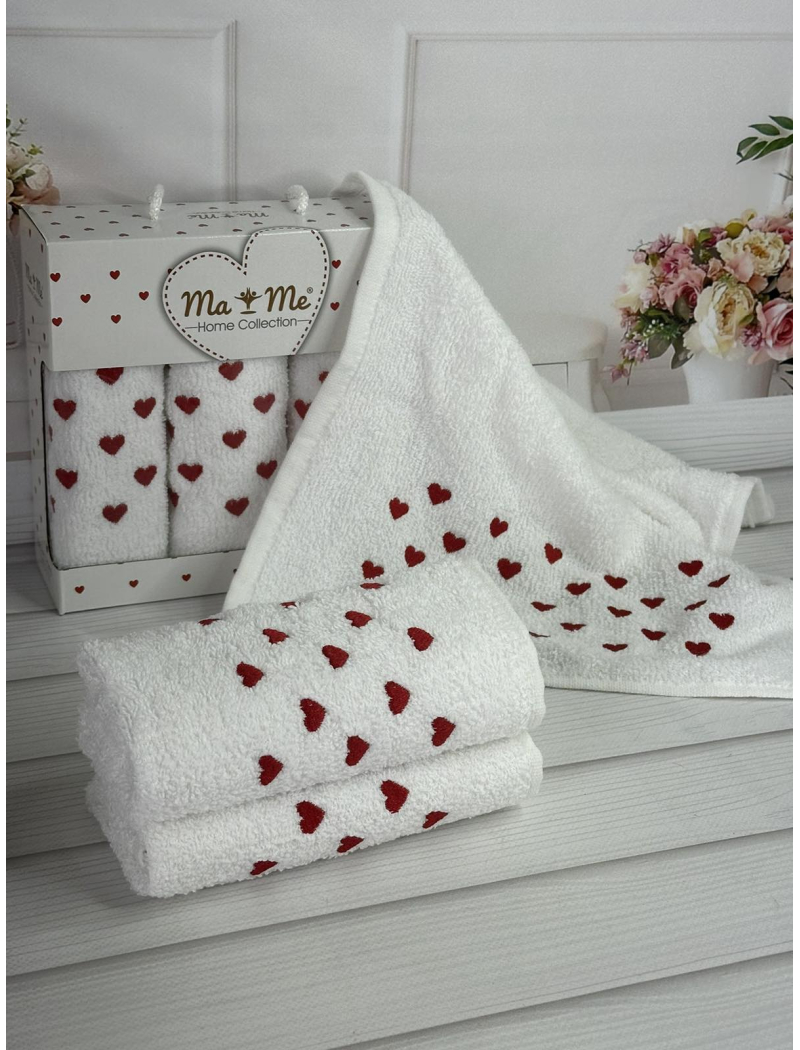 Mame Heart 3в1 кухонні рушники 30х50см.