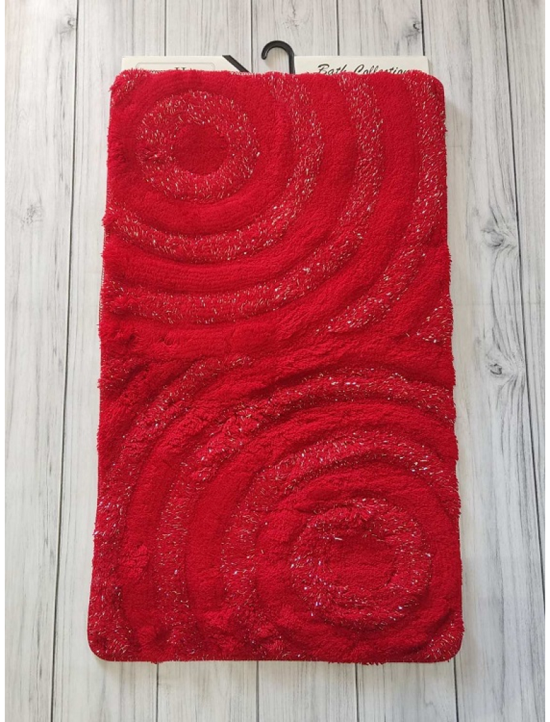 Wave kirmizi набір килимків з високим ворсом. Chilai Туреччина