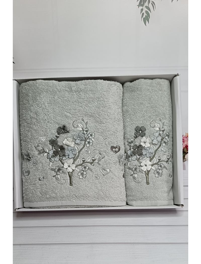 Piante sacura mint 3D 2в1 бавовняні рушники.Туреччина.