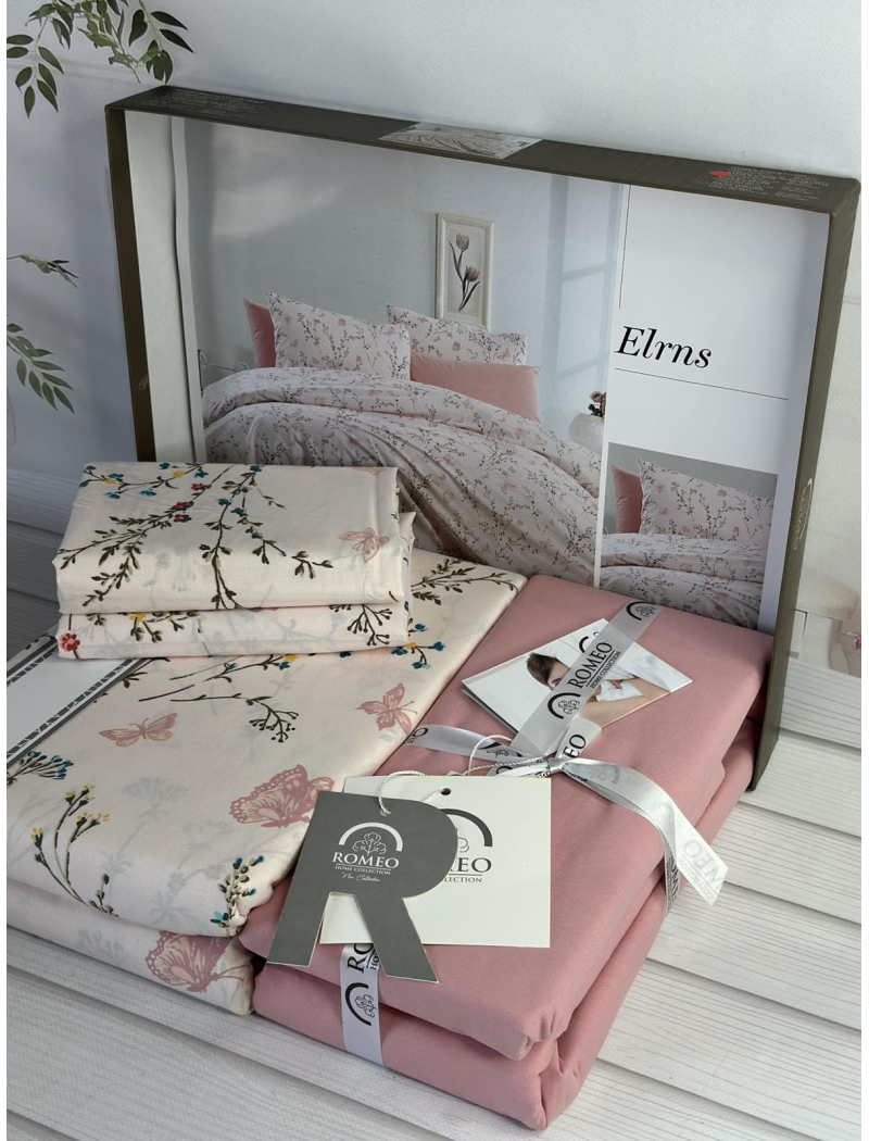 Poplin Elrns постіль з поплин. Євро розмір. Romeo home Туреччина.