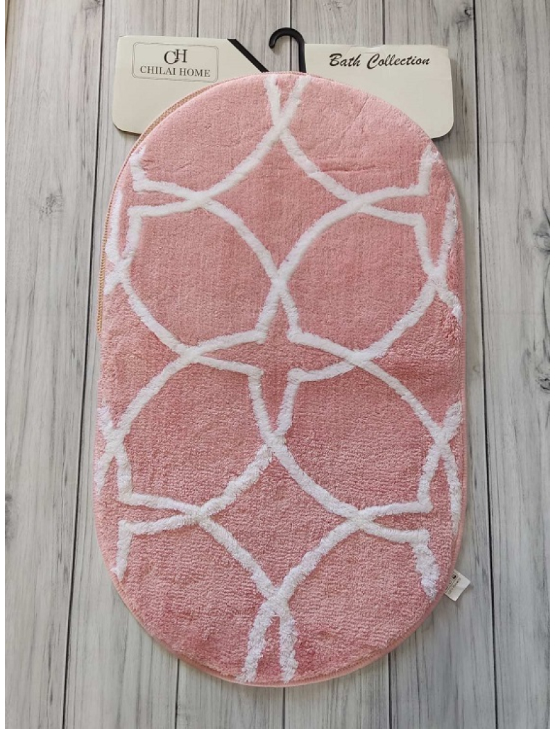 Bonne oval pembe набір килимків з високим ворсом. Chilai Туреччина