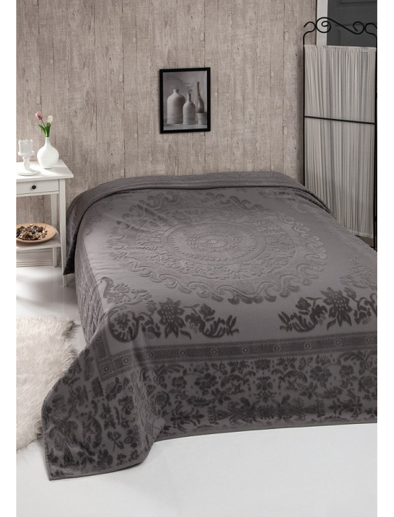 Odessa gri велюрове простирадло 200х220см. Brlizza Туреччина