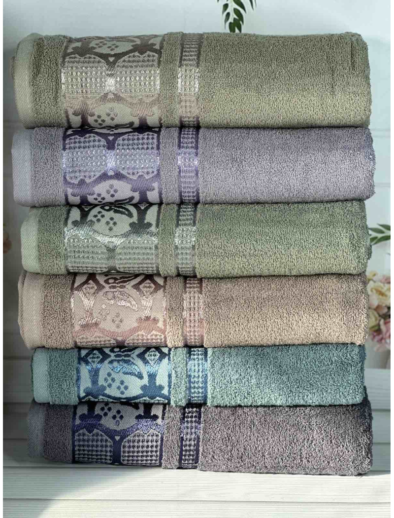 Koza Durul махрові рушники 50х90см., 6 шт/уп. Туреччина