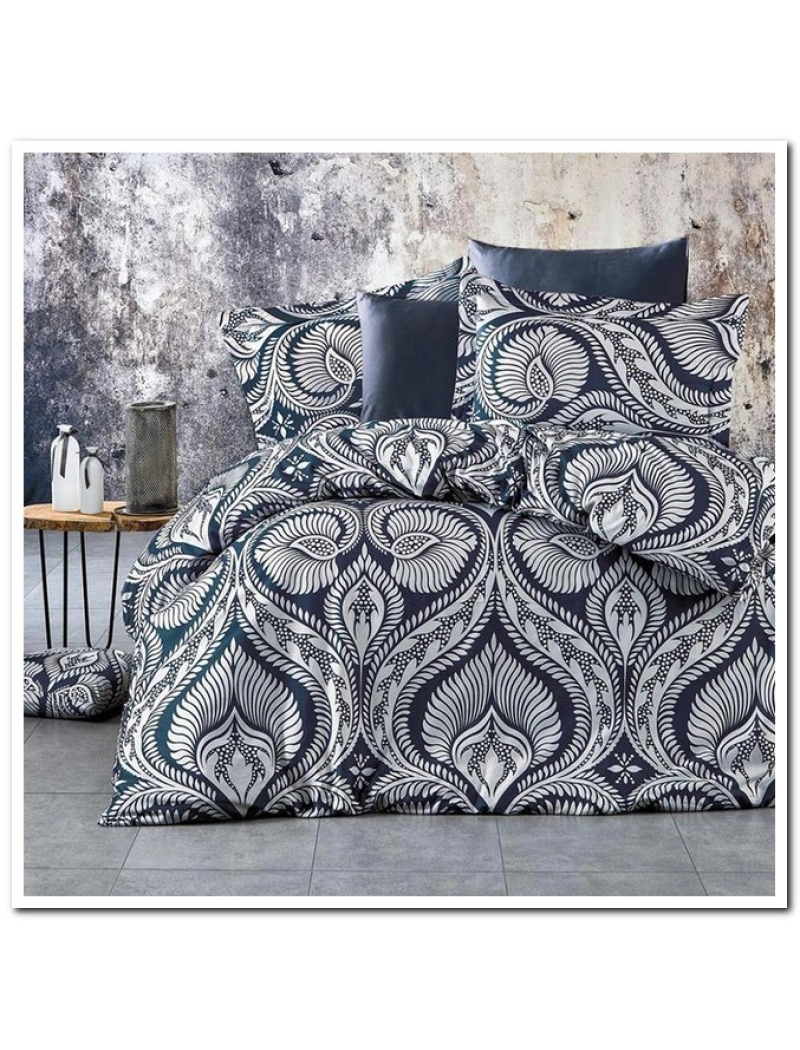 Roman denim Сатинова постільна білизна. Євро розмір. Туреччина Belizza