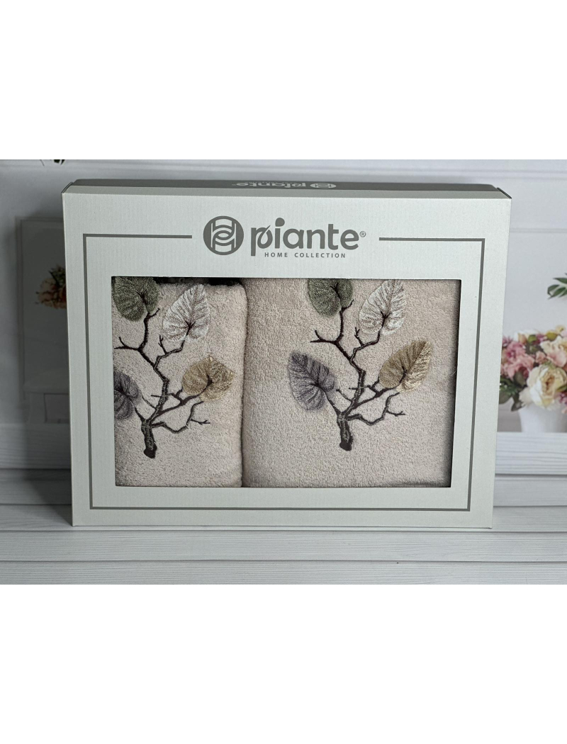 Piante Listik bej 3D 2в1 бавовняні рушники.Туреччина.
