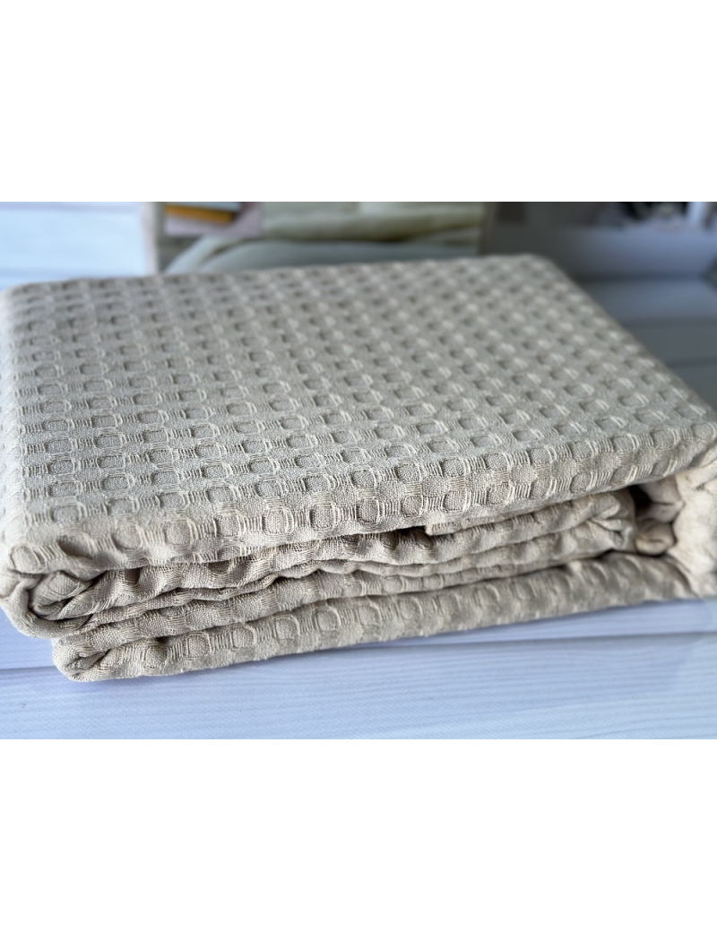 Вафельное пике 200х240см. Хлопок. By Ido Турция. 9251-7