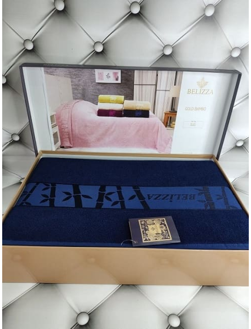 Gold lacivert бамбукове простирадло 200х220см. Belizza Туреччина