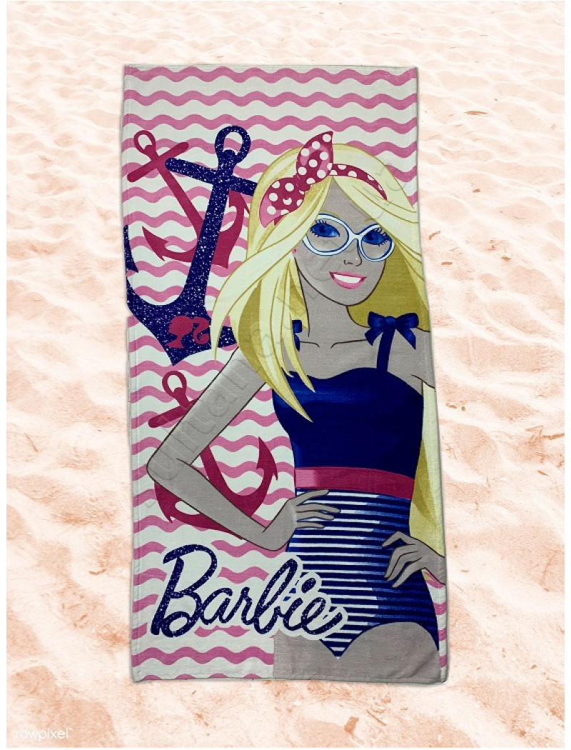 Пляжное полотенце Barbie 75х150см. Турция.