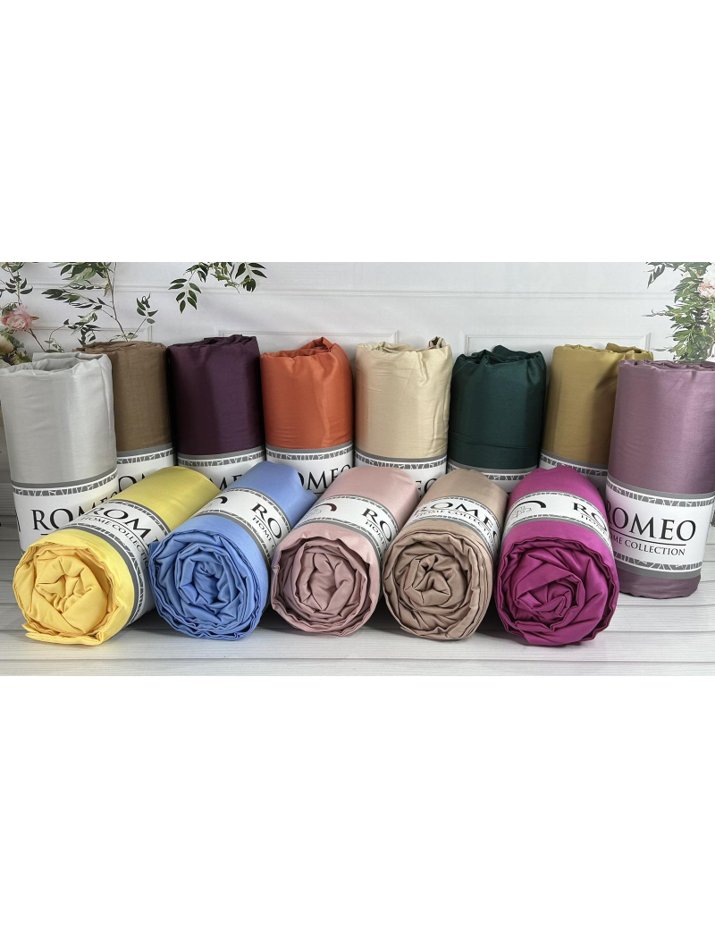 Duz Yellow 180х200см., сатинове простирадло на резинці. RomeoТуреччина.