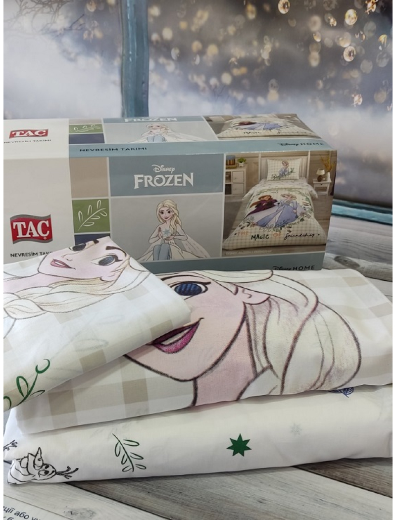 Frozen 1 полуторна дитяча постіль. Ранфорс. TAC Туреччина.