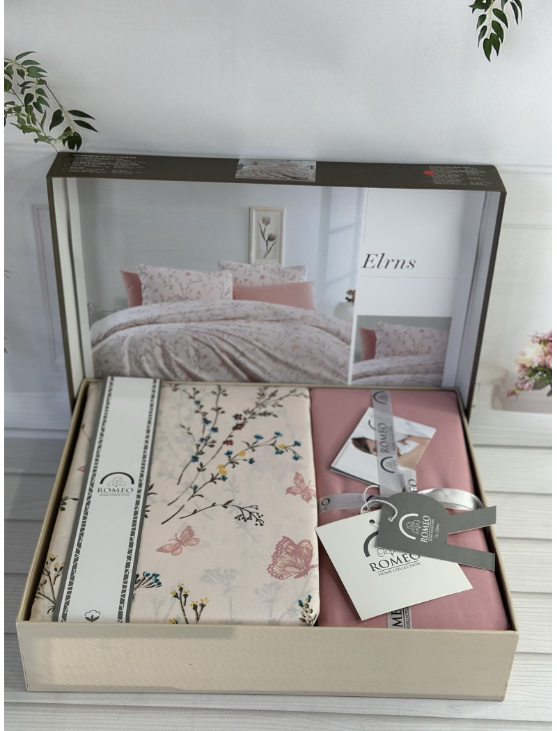 Poplin Elrns постіль з поплин. Євро розмір. Romeo home Туреччина.