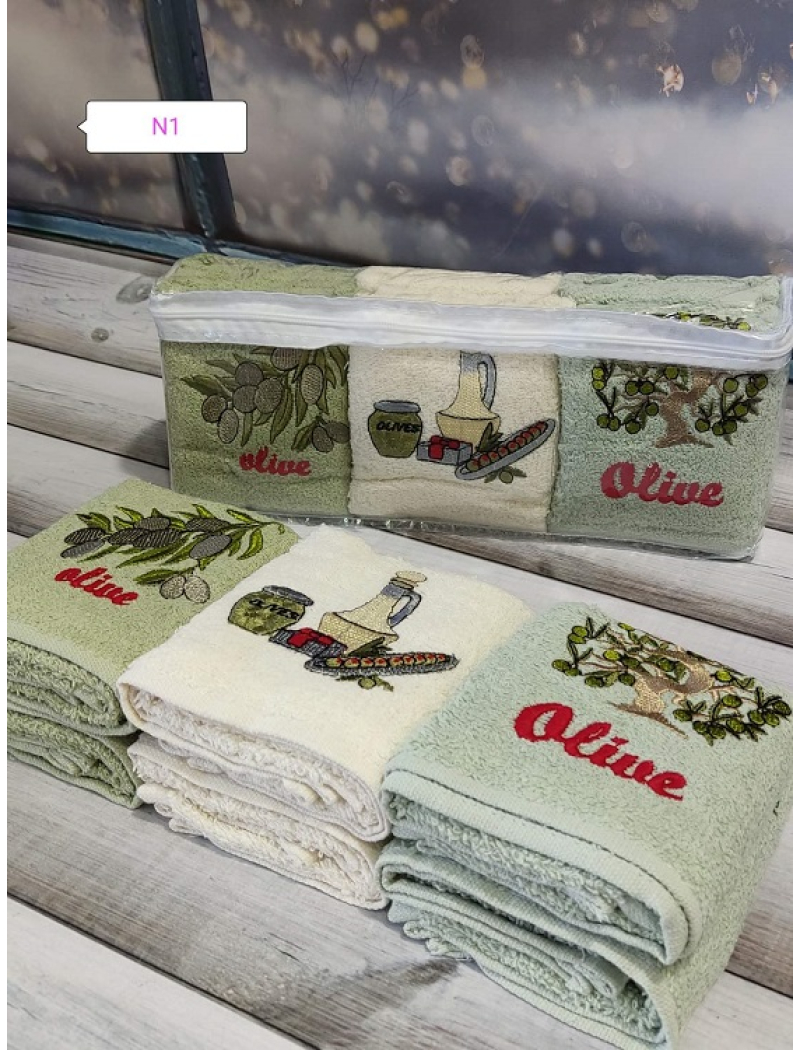 Mame Alivka 30х50см., 6 шт/уп. Кухонні рушники. ПВХ упаковка.