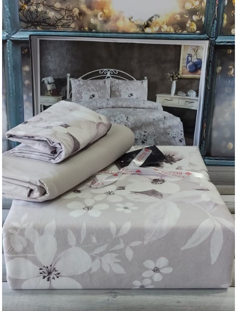 Daffodil purple фланелева постіль. Полуторний розмір. Belizza Туреччина.