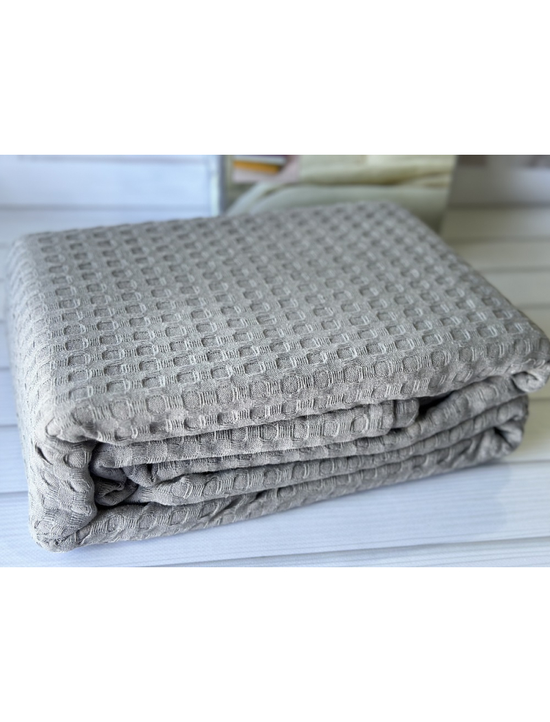 Вафельное пике 200х240см. Хлопок. By Ido Турция. 9251-3