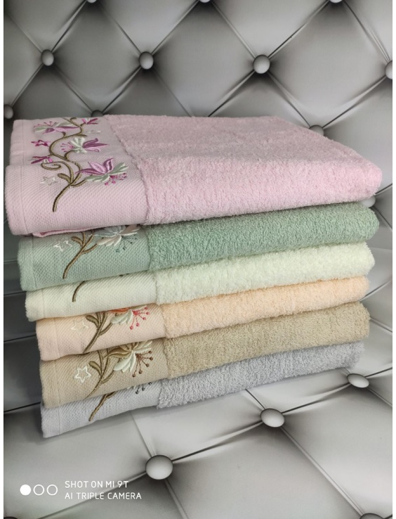 3D Sakura 50х90см., 6 шт/уп. махрові рушники 3D