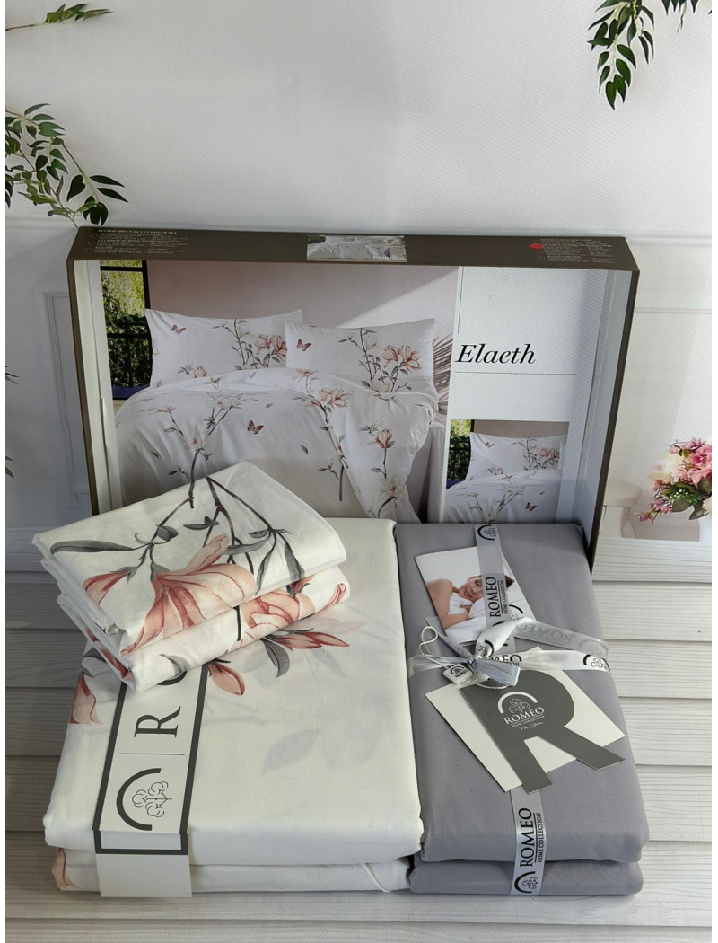 Poplin Elaeth постіль з поплин. Євро розмір. Romeo home Туреччина.