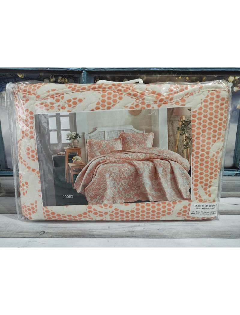 20093 стботане покривало 250х260см. Бавовна. Miss Bella Туреччина