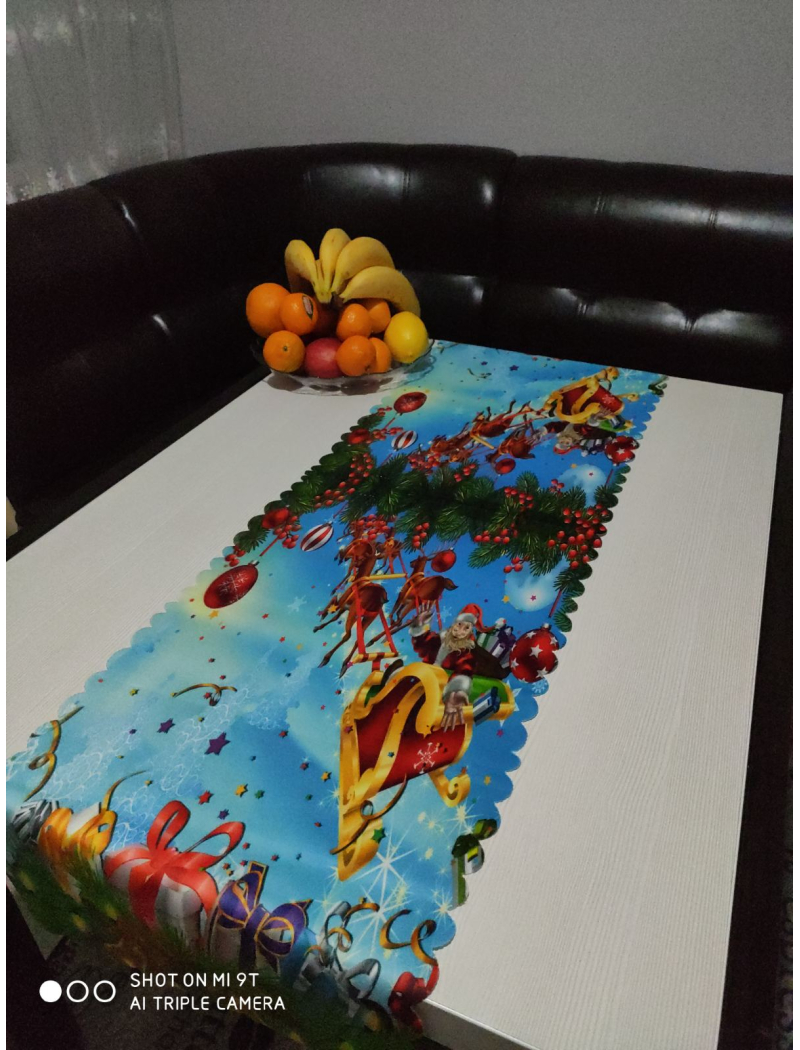 СТ.Новорічна дорожка 134х37см. Поліестер. Туреччина.