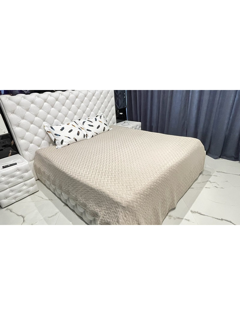 a. bej бамбукове пікє 220х260см. Mylinn Home Туреччина