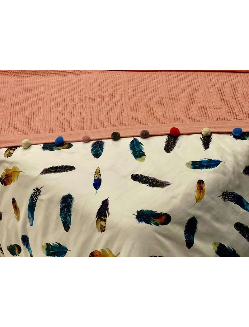 Persik бавовняне піке. 200х220см. Dantela Туреччина.