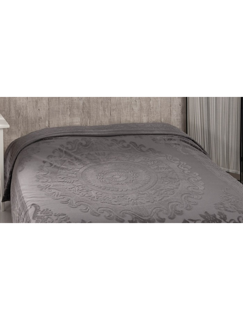 Odessa gri велюрове простирадло 200х220см. Brlizza Туреччина
