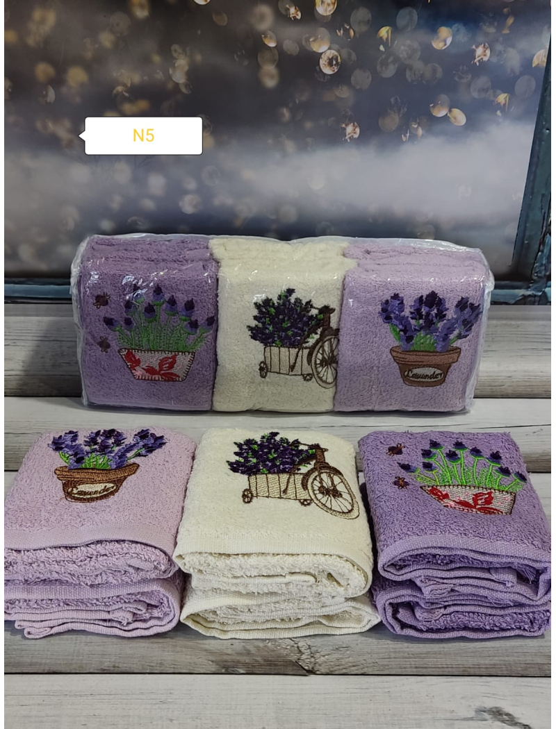 Mame Lavanta 30х50см., 6 шт/уп. Кухонні рушники. ПВХ упаковка.