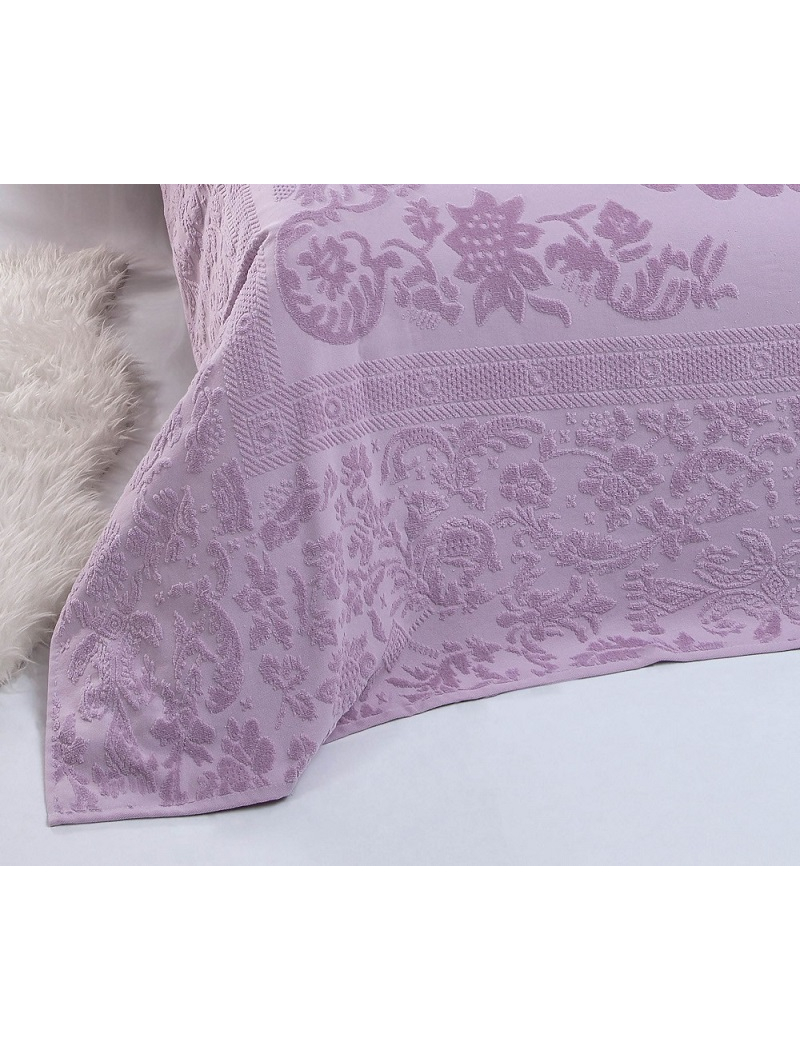 Odessa lila велюрове простирадло 200х220см. Brlizza Туреччина