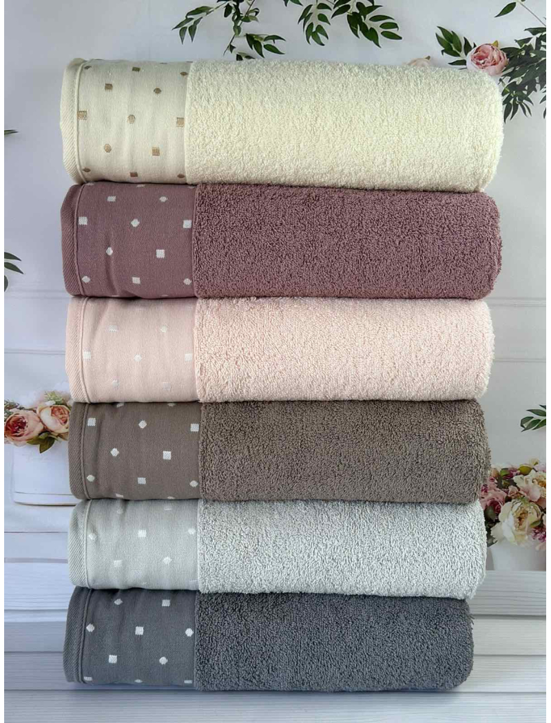 Vip cotton Inci махрові рушники 50х90см., 6 шт/уп. CestepeТуреччина.