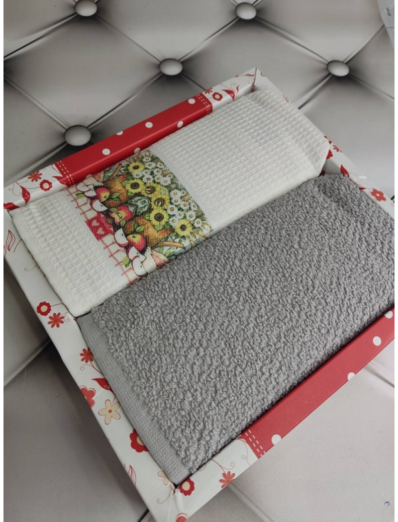 Pamukoren grey набір рушників 2в1 40х60см.
