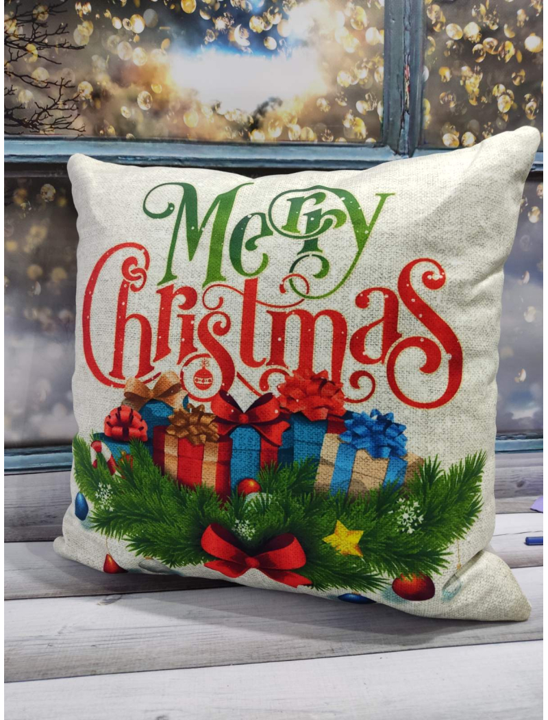 Новорічні наволочки 45х45см. Dijital принт. Туреччина.