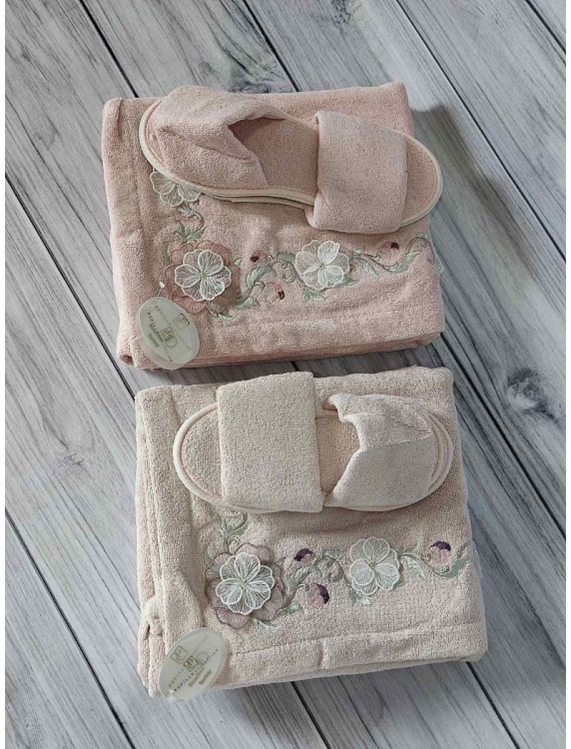 Flowers pudra бамбуковые женские наборы для сауны. Pupilla Турция.