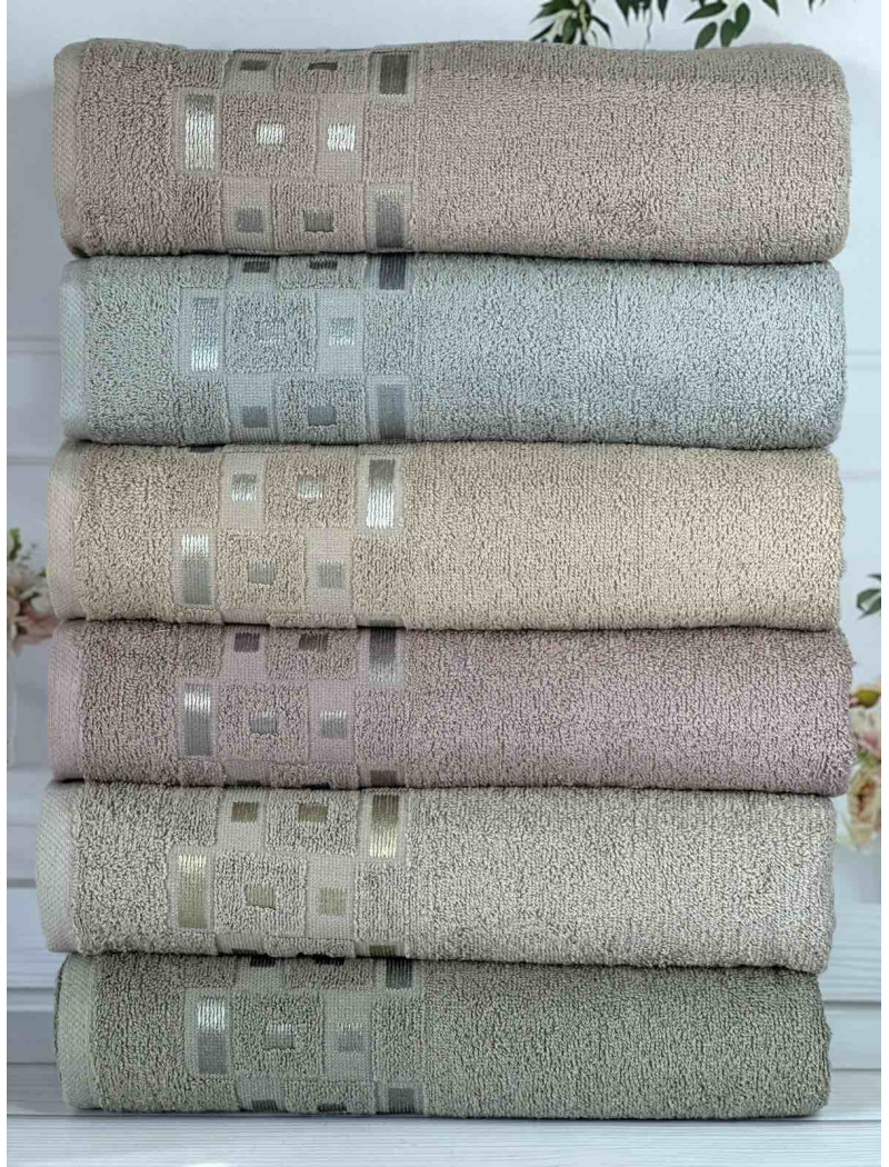 Adal Durul махрові рушники 50х90см., 6 шт/уп. Туреччина