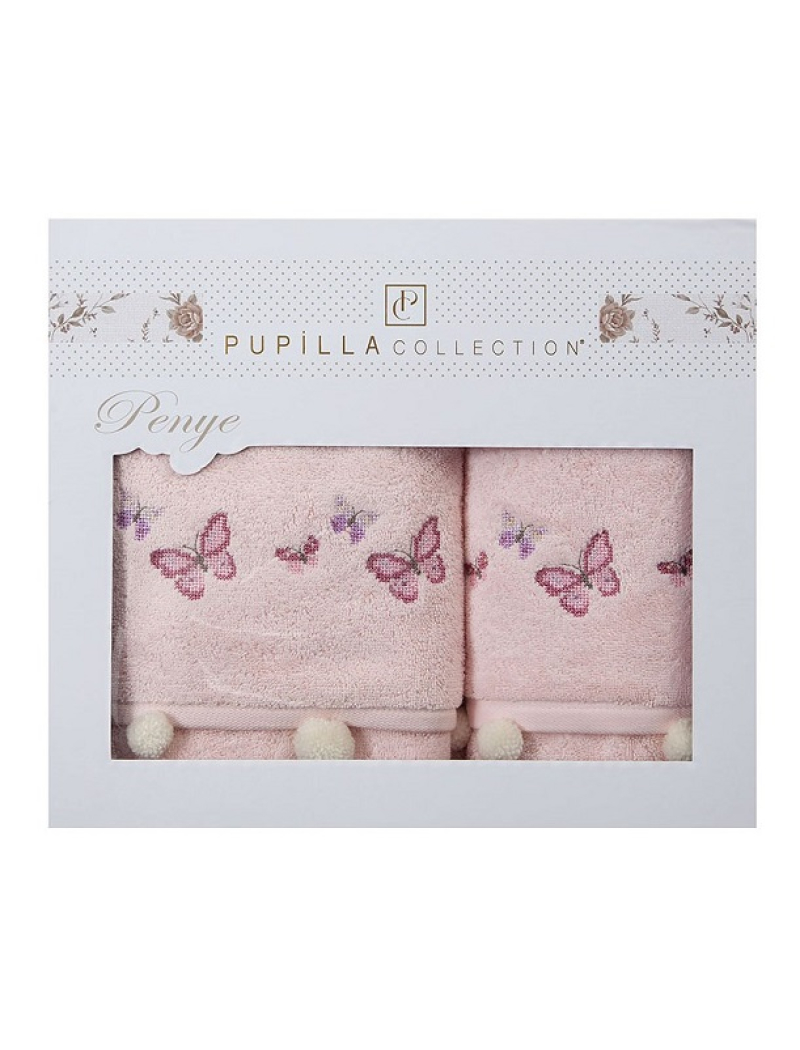 Pupilla 2в1 Sila Butterfly pudra набір рушників. Пеньє.Туреччина