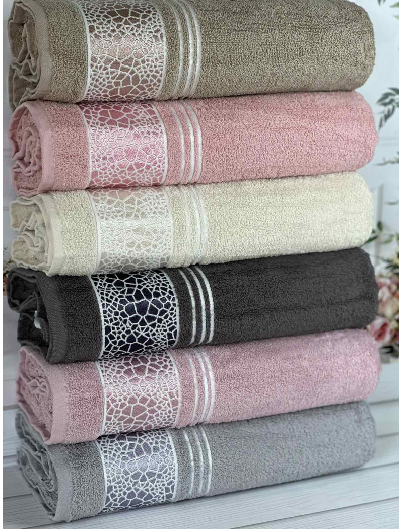 Kirikcam Durul махрові рушники 50х90см., 6 шт/уп. Туреччина