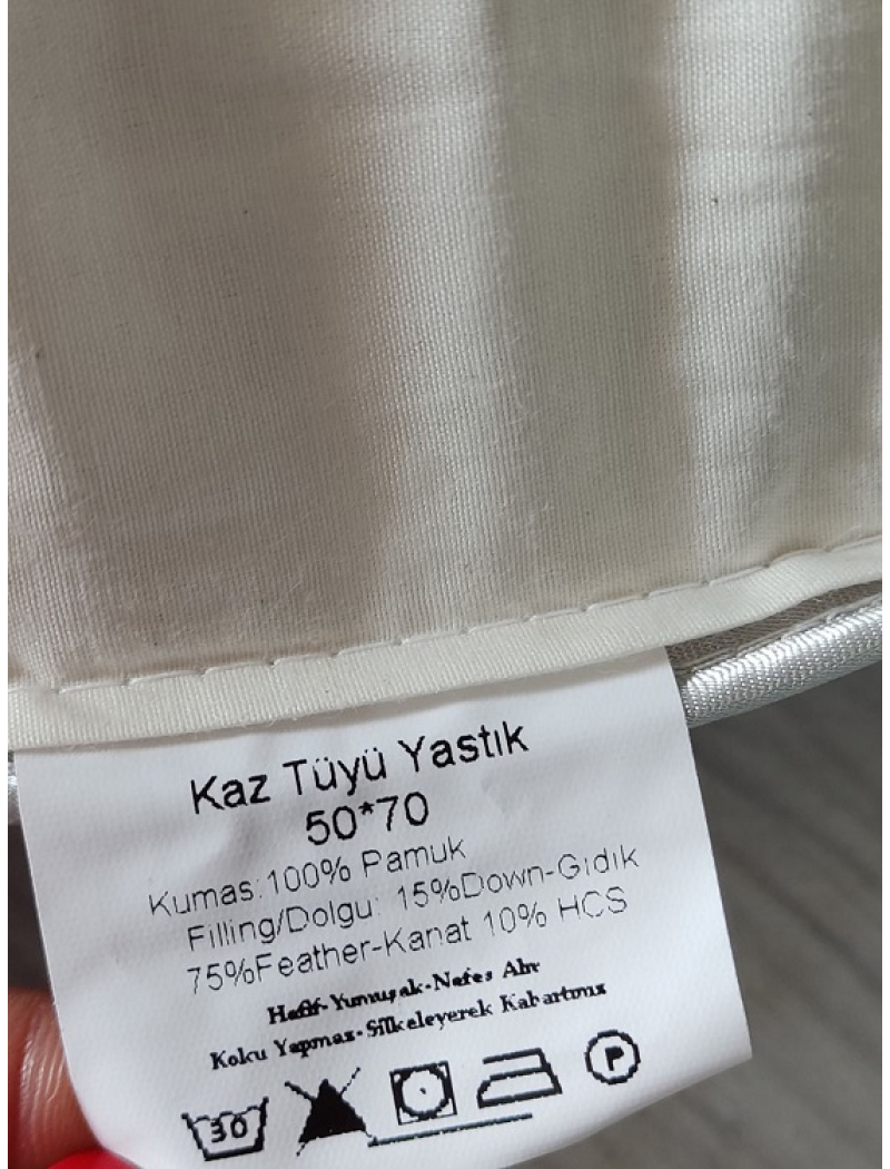 Bio cotton Пухова подушка 50х70см. Туреччина