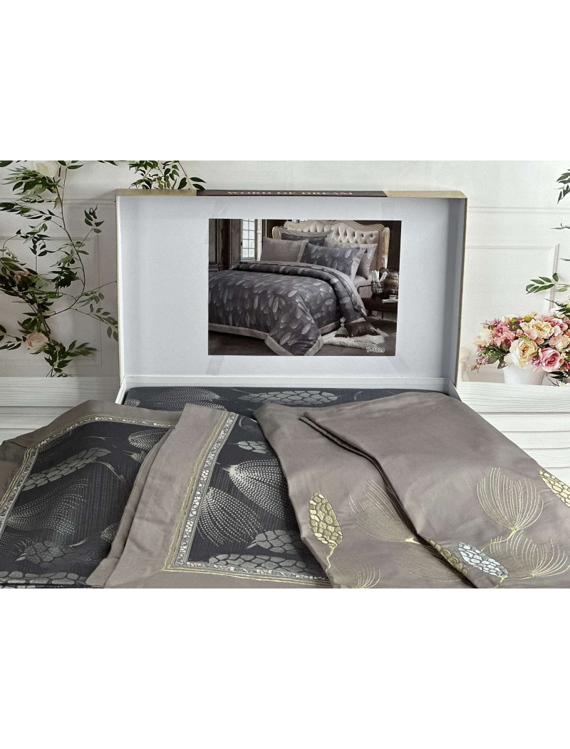 T-1029 жаккардова постіль. Євро розмір. Word of dream.