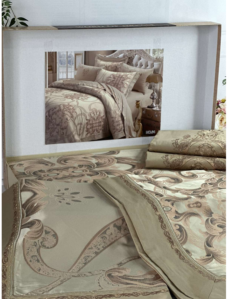 NO.64 жаккардова постіль. Євро розмір. Word of dream.