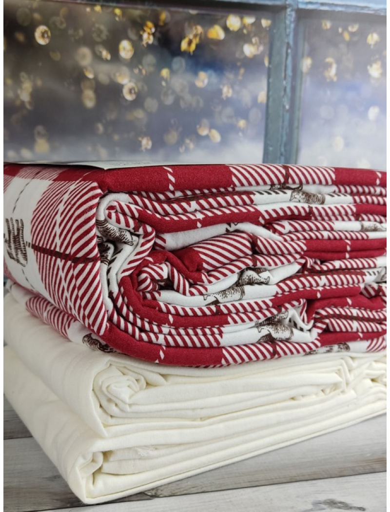 Bear полуторна фланелева постіль. Cotton collection Туреччина
