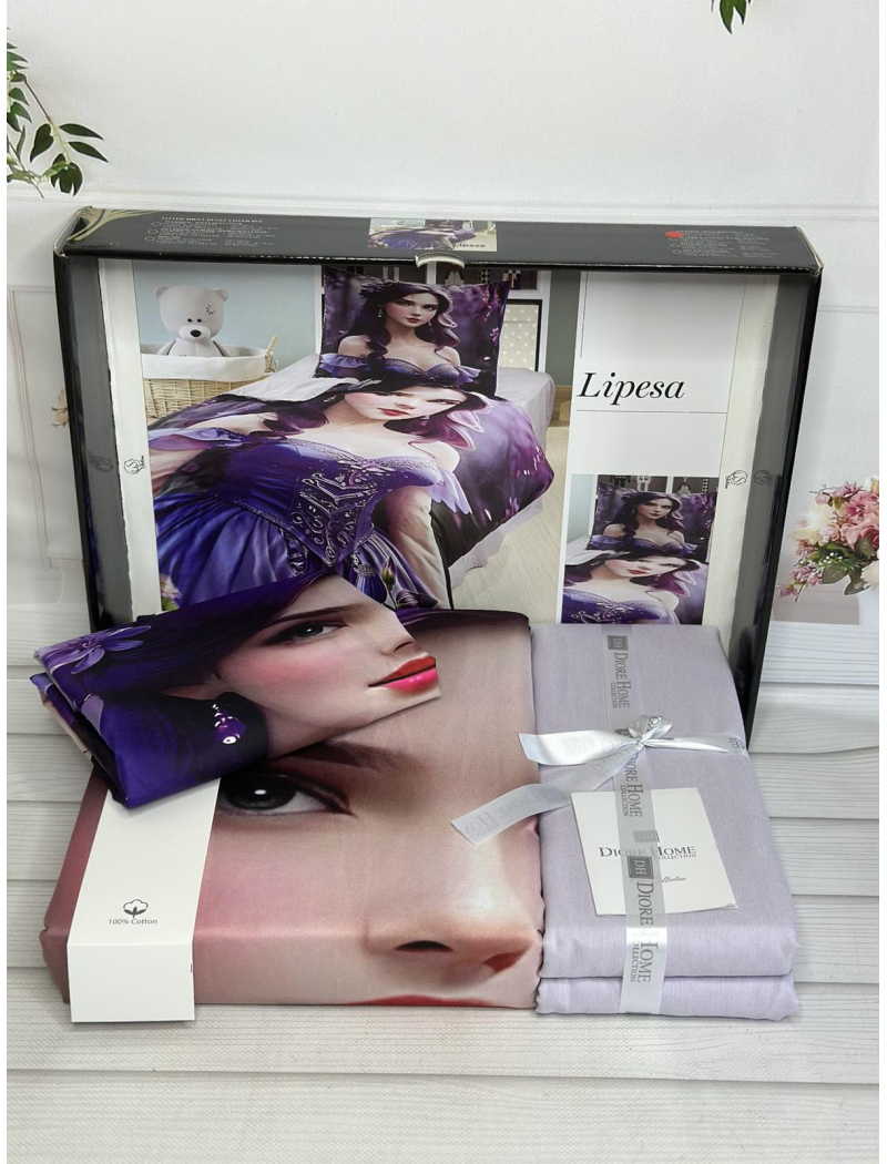 Lipesa дитяча полуторна постільна білизна. Ранфорс. Romeo home Туреччина.