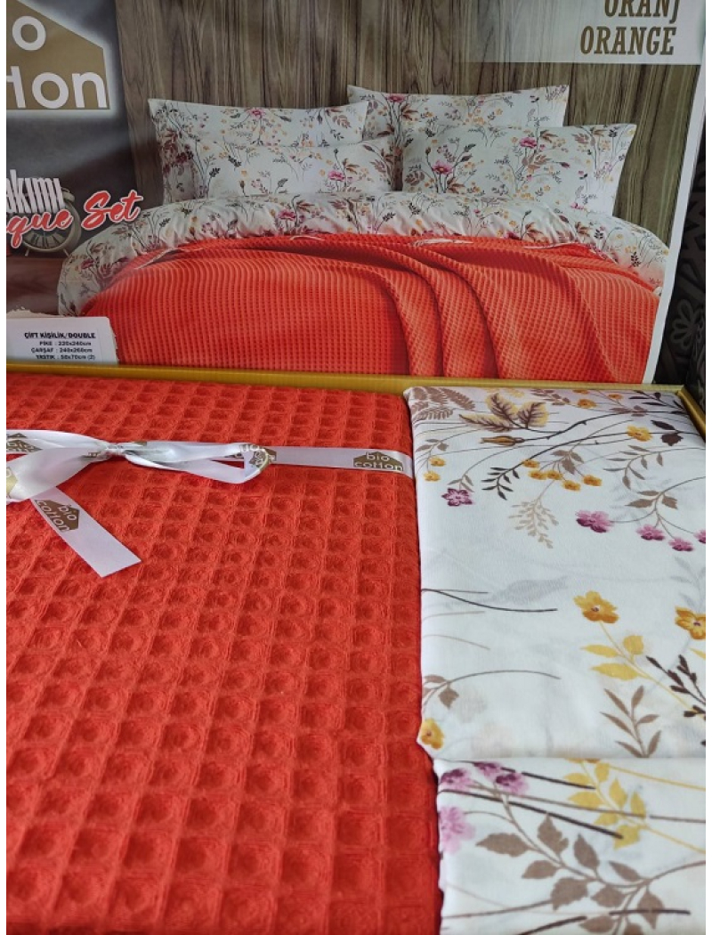 Oranc Літній набір з вафельним покривалом. Bio Cotton Туреччина