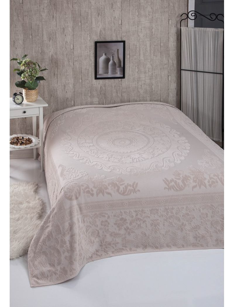 Odessa bej велюрове простирадло 200х220см. Brlizza Туреччина