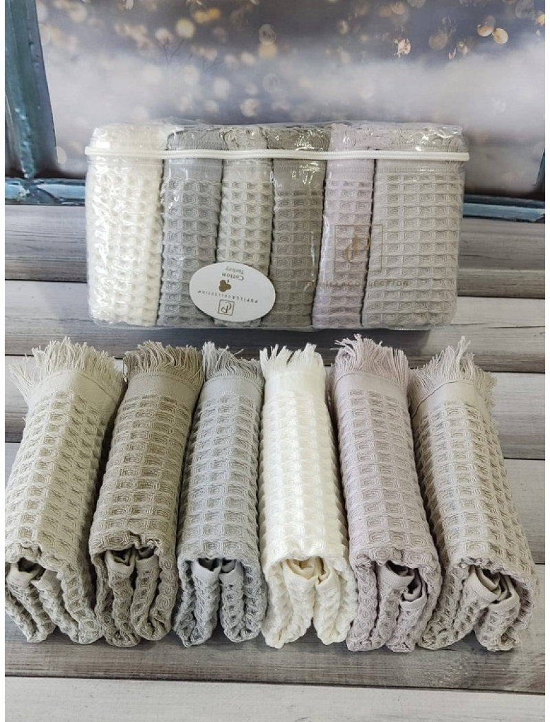 Pupilla Olga вафельі рушники 40х60см., 6 шт/уп.